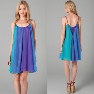 Free People Parachute Trapeze Dress in Jewel Tones